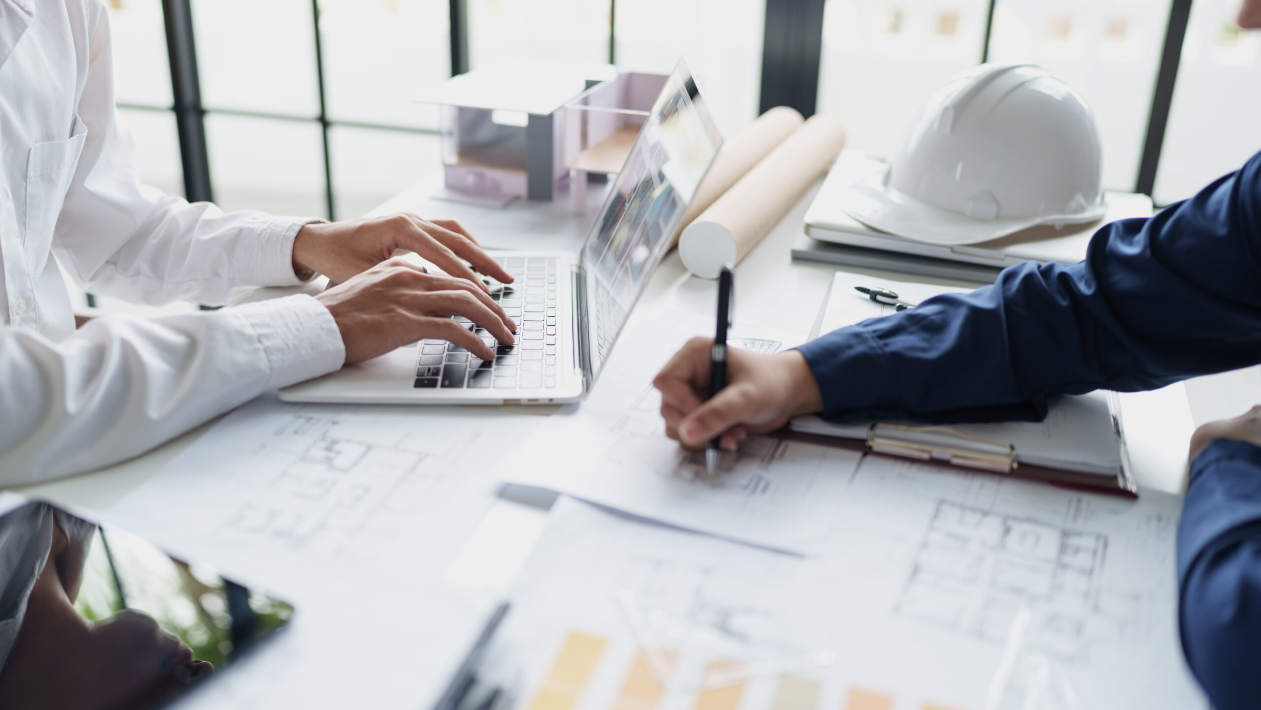Quantity surveying project planning documents and construction review